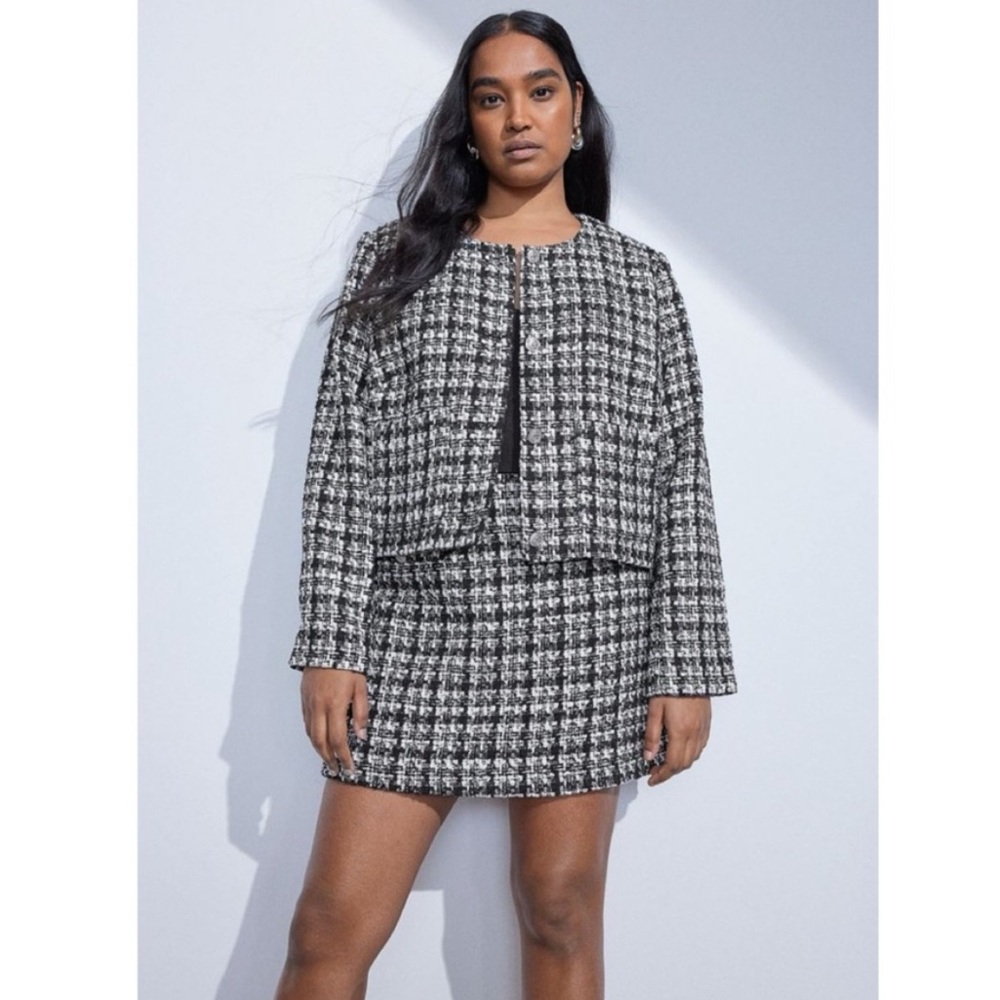 H&M jacket & skirt set. Jacket size XS, skirt is size 4.